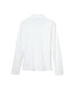 ფოტო #22 პროდუქტის Big Girls Long Sleeve Interlock Knit Polo with Picot Collar