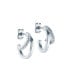 ფოტო #1 პროდუქტის HELIAS: Double Crystal Hoop Earrings For Women