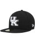 ფოტო #1 პროდუქტის Men's Kentucky Wildcats Black and White 59FIFTY Fitted Hat