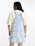 Dr Denim dungaree denim mini dress in blue