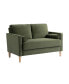 Фото #3 товара 51.6" Polyester Lillith Loveseat with Track Arms