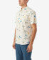 Фото #2 товара Men's Oasis Standard-Fit Botanical-Print Button-Down Shirt