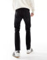 DTT stretch slim fit jeans in washed black