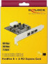 Kontroler Delock PCIe x1 - 2x FireWire 800 + 1x FireWire 400 (89153)