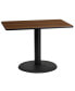 Фото #3 товара 24"X42" Rectangular Laminate Table With 24" Round Table Base