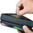 2w1 etui skórzany pokrowiec z klapką iPhone 14 Plus Anti-RFID Oil Wax Wallet Case niebieski