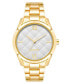 ფოტო #1 პროდუქტის Women's Quartz Gold-Tone Alloy Link Bracelet Watch, 36mm