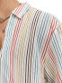 ASOS DESIGN shirt in rainbow stripe