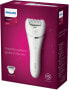 Philips For legs and body Wet and Dry epilator - White - 70400 RPM - 32 discs - Battery - 15 V - Built-in battery