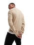 Фото #7 товара Only & Sons oversized drop shoulder knit jumper in beige