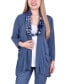 Фото #1 товара Petite 3-Fer Cardigan with Tank and Scarf Top