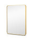 Фото #1 товара 22''x 30''Bathroom Wall Mounted Mirror Aluminum Alloy Frame Decor