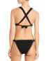 Platinum inspired by Solange Ferrarini 285581 Trim Bikini Top – Black, Size SM