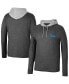 ფოტო #4 პროდუქტის Men's Black UCLA Bruins Ballot Waffle-Knit Thermal Long Sleeve Hoodie T-shirt