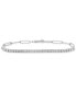 ფოტო #1 პროდუქტის Diamond Paperclip Link Tennis Bracelet (1/4 ct. t.w.) in Sterling Silver, Created for Macy's