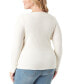 Фото #2 товара Trendy Plus Size Prescilla Ribbed Sweater