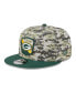 Фото #2 товара Men's Camo, Green Green Bay Packers 2023 Salute To Service 9FIFTY Snapback Hat