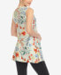 Women's Floral Sleeveless Tunic Top