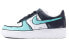 【定制球鞋】 Nike Air Force 1 Low 空军一号 南海岸 二次元 蒂芙尼绿 低帮 板鞋 男女同款 黑白绿 / Кроссовки Nike Air Force CW2288-111