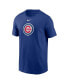 Men's Royal Chicago Cubs Fuse Logo T-Shirt