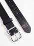 PS Paul Smith outline zebra detail leather belt in black