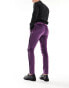 Фото #10 товара ASOS DESIGN skinny tuxedo suit trouser in purple velvet