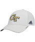Фото #2 товара Men's White Georgia Tech Yellow Jackets 2021 Sideline Coaches AEROREADY Flex Hat