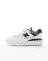 New Balance 550 trainers in white and sage