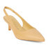 Фото #2 товара BEACH by Matisse Grazia Pointed Toe Kitten Heels Sling Back Pumps Womens Beige D