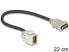 Фото #1 товара Delock HDMI - HDMI - 0.22m - 0.22 m - HDMI Type A (Standard) - HDMI Type A (Standard) - Black