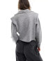 Mango shoulder detail jumper in grey