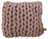 XXL Grobstrick Kissen Cotton Tube, mauve