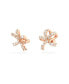 Crystal Bow Small Volta Stud Earrings