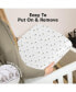 Фото #18 товара 2pk Soothe Fitted Crib Sheets Neutral, Organic Baby Crib Sheets, Fits Standard Nursery Baby Mattress