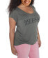 ფოტო #1 პროდუქტის Plus Size Scoop Neck Tee