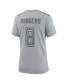 Фото #3 товара Women's Aaron Rodgers Heather Gray New York Jets Atmosphere Fashion Game Jersey