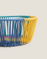 Фото #6 товара Multicoloured round woven basket