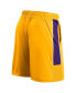 Фото #2 товара Men's Gold Los Angeles Lakers Game Winner Defender Shorts