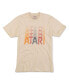 Men's and Women's Cream Distressed Atari Vintage-Like Fade T-shirt