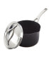 Nouvelle Copper Luxe Hard-Anodized Nonstick Straining Saucepan, 3.5-Quart, Onyx