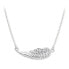 Gentle necklace made of white gold angel wing 279 001 00094 07