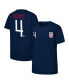 Фото #1 товара Men's Tyler Adams Navy USMNT Name Number T-Shirt