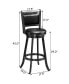 Фото #6 товара Set of 2 29'' Swivel Bar Height Stool Wood Dining Chair