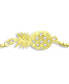 Cubic Zirconia Pineapple Bolo Bracelet in 18k Gold-Plated Sterling Silver, Created for Macy's