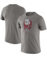 Фото #2 товара Men's Heather Gray Alabama Crimson Tide Old-School Logo Tri-Blend T-shirt