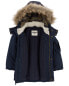 Фото #2 товара Toddler Fleece-Lined Midweight Jacket with Faux Fur 2T