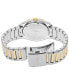 ფოტო #3 პროდუქტის Men's Essentials Two-Tone Stainless Steel Bracelet Watch 39mm