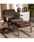 Furniture Sigrid Mid-Century Modern Armchair and Ottoman Set