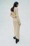 Фото #6 товара Трикотажное платье миди из махровой ткани ZARA