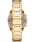 ფოტო #4 პროდუქტის Women's Chronograph Blair Gold-Tone Stainless Steel Bracelet Watch 39mm